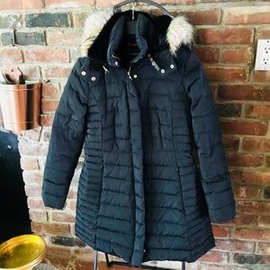 Jones York Women's Down Coat W/ Faux Fur Hood